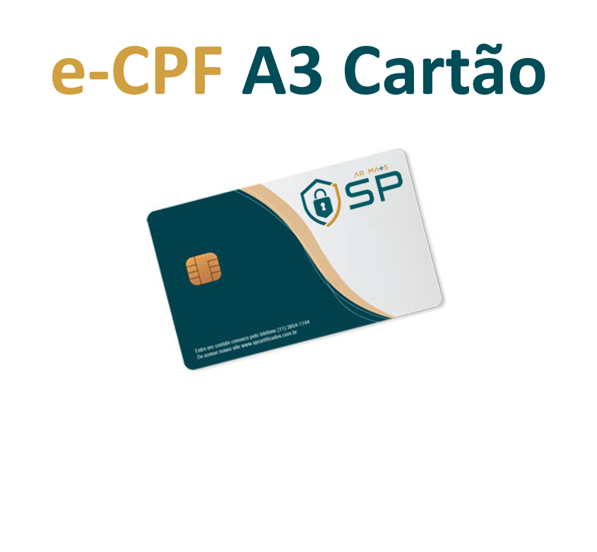 SP-Mais-PF-A3-Cartao e-CPF A3 em cartão - Imagem 1